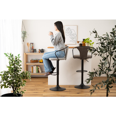 東谷 デスクチェア グレー PC-77GY