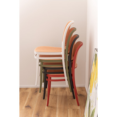 ASPLUND◾️編み込み本革レザー×籐ラタンフレーム アームチェア 椅子